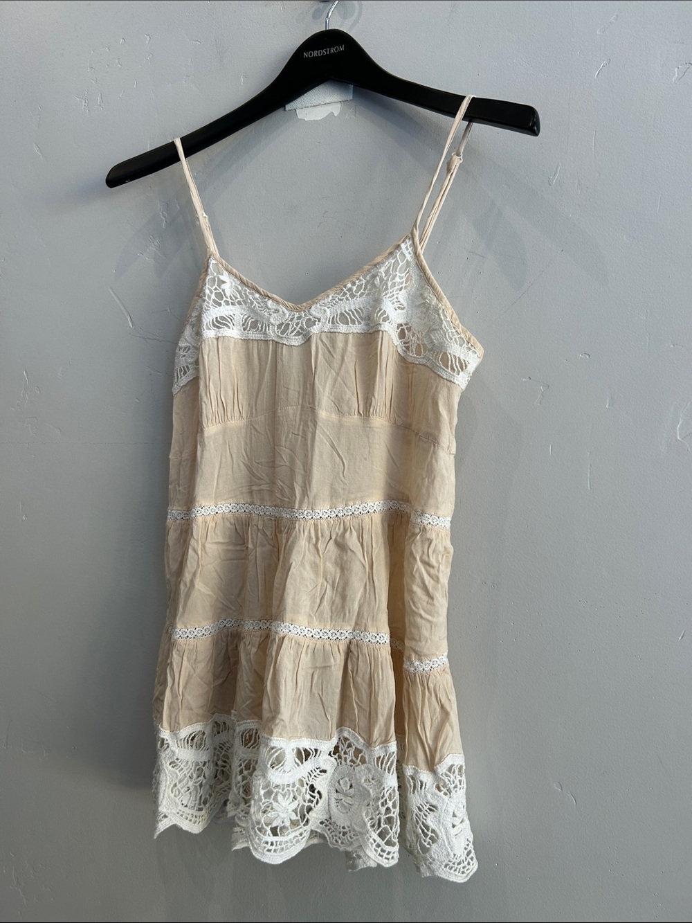 Free People Lace Cream Babydoll Top - Picture 3 of 7